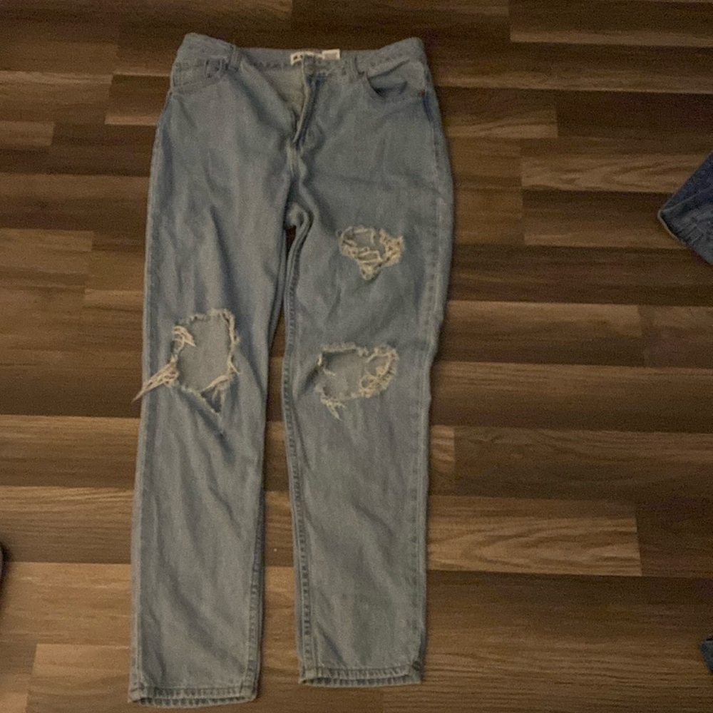Light denim jeans